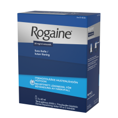 ROGAINE liuos iholle 50 mg/ml 2 annostelijaa 3 x 60 ml